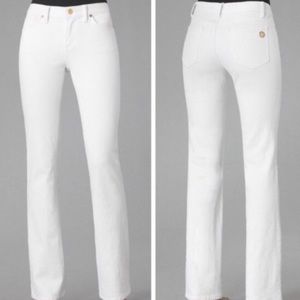 Tory Burch White Classic Jeans